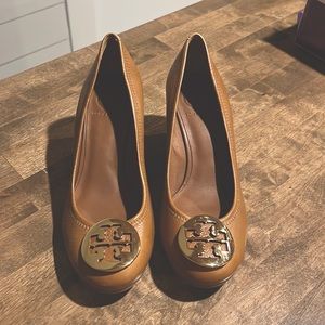 Tory Burch camel wedges